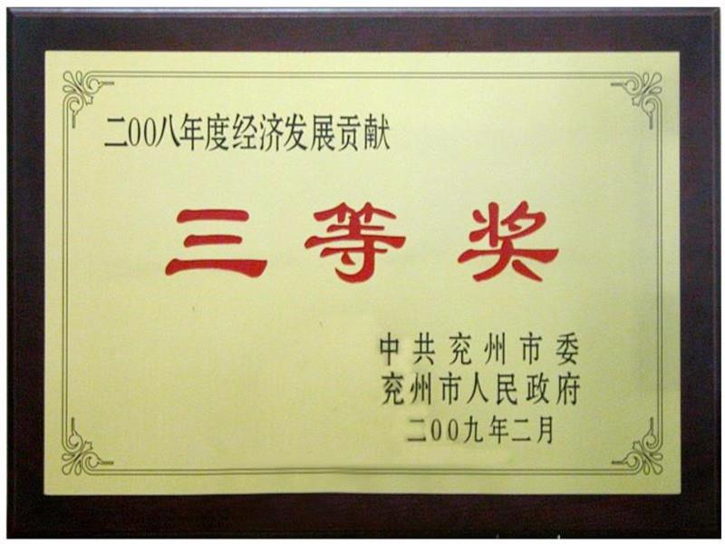 二00八年度經濟發展貢獻三等獎?